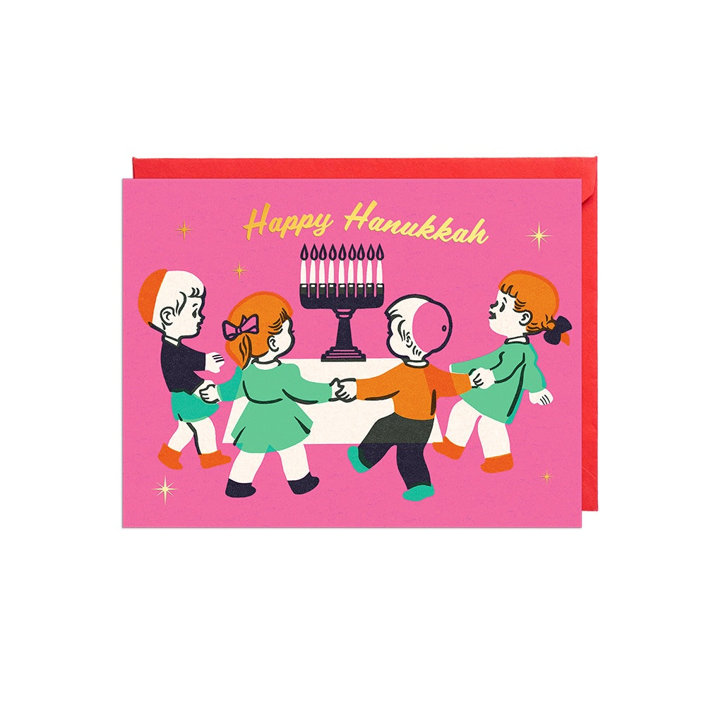 Happy Hanukkah Table Card