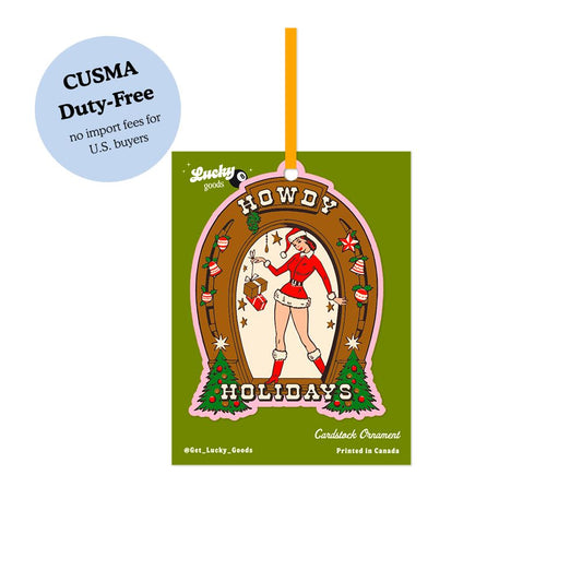 Howdy Holidays Cardstock Ornament