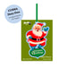 Seasons Greetings Santa Cardstock Ornament