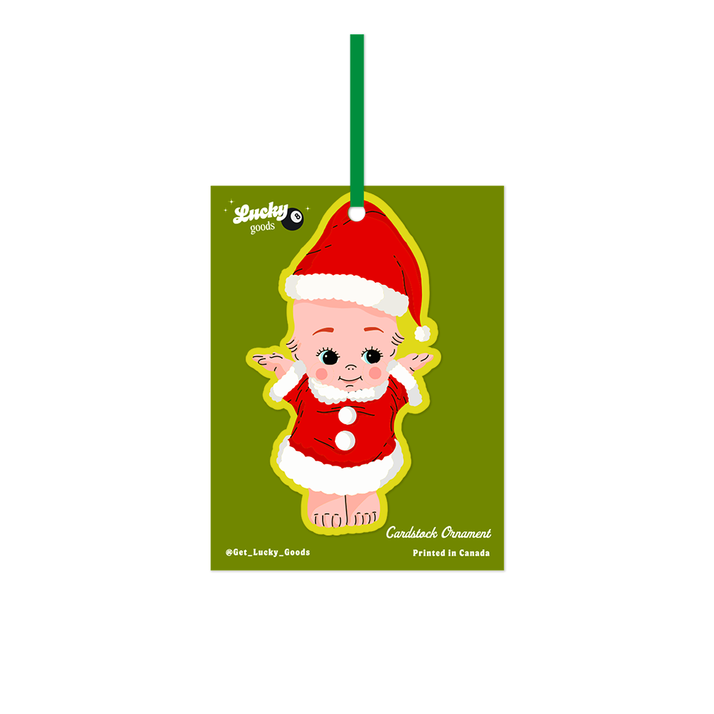 Christmas Kewpie Cardstock Ornament