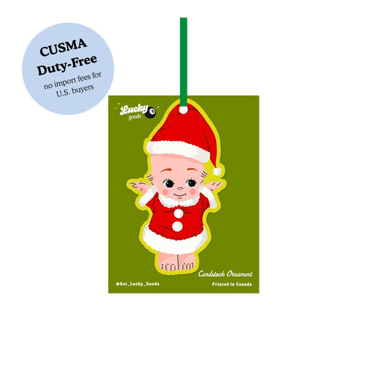 Christmas Kewpie Cardstock Ornament