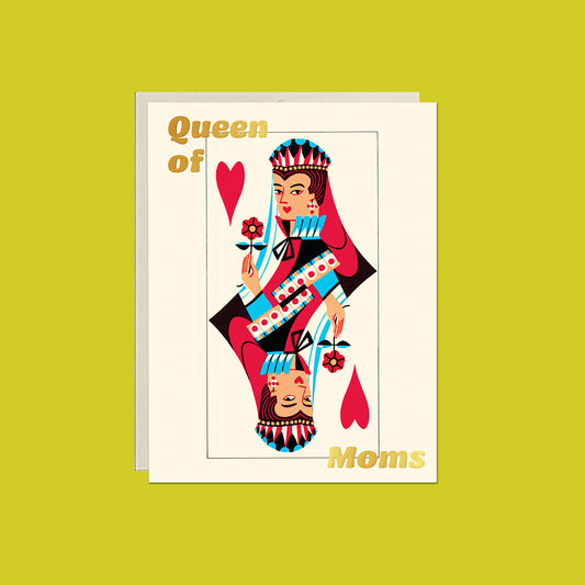 Queen of Moms Vintage Playing Card