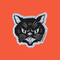 Spooky Kitty Glitter Sticker