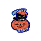 Spooky Baby Pumpkin Cat Glitter Sticker