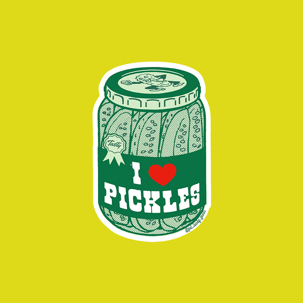 I Heart Pickles Sticker