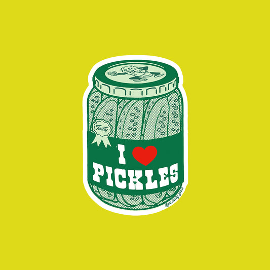 I Heart Pickles Sticker