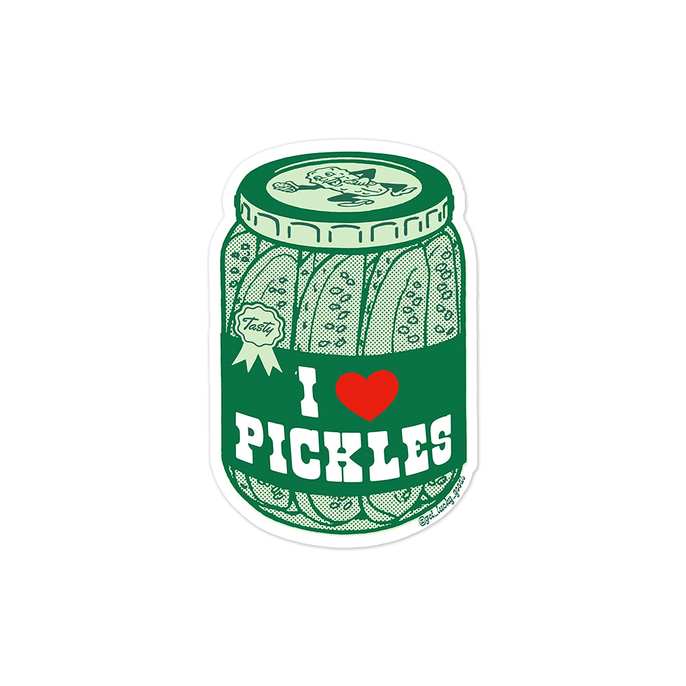 I Heart Pickles Sticker