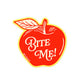Bite Me Vintage Apple Sticker