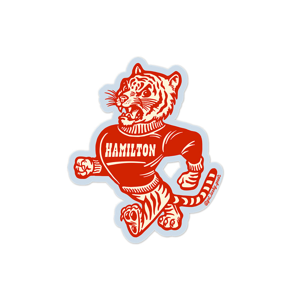Hamilton Vintage Tiger Sticker