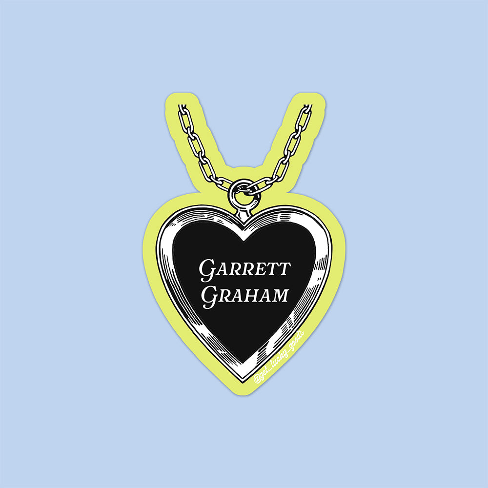 Vintage Hockey BF Locket Sticker