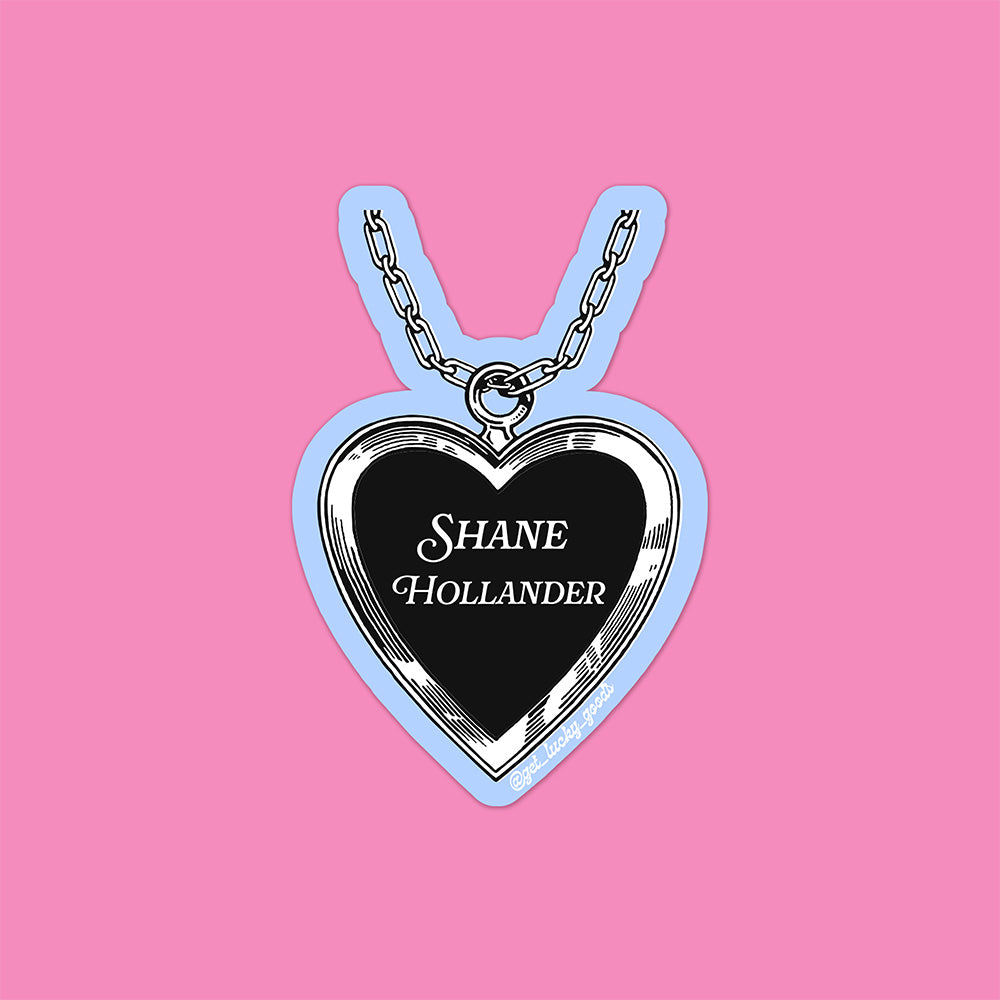 Vintage Hockey BF Locket Sticker