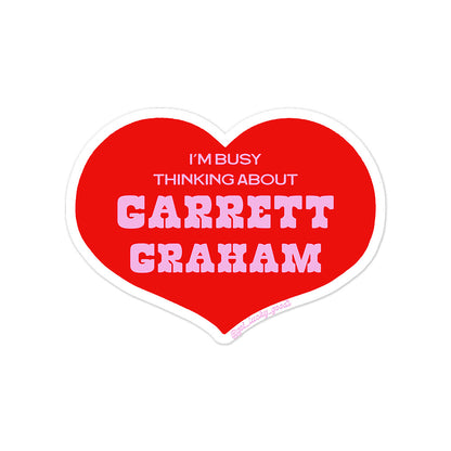 Busy Thinking About Hockey BF Sticker