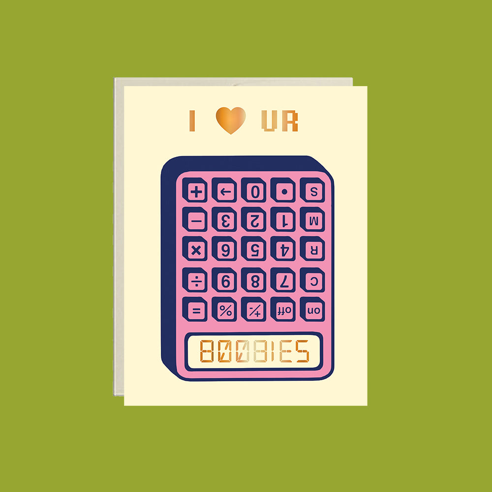 BOOBIES Calculator Card