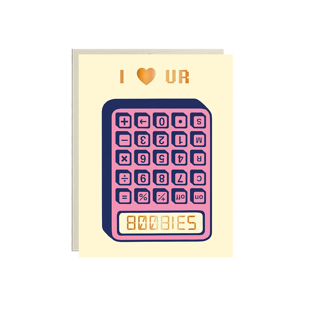 BOOBIES Calculator Card
