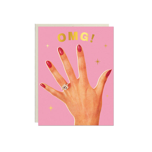 OMG! Engaged Ring Card