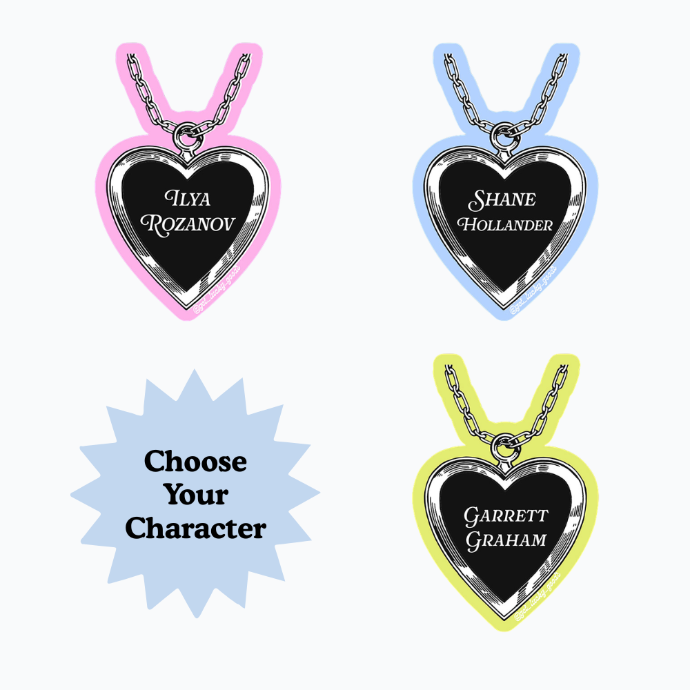 Vintage Hockey BF Locket Sticker