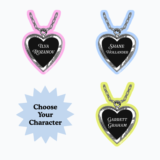 Vintage Hockey BF Locket Sticker