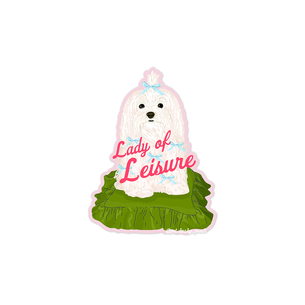 Lady Of Leisure Sticker