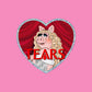 Piggy Tears Glitter Heart Sticker