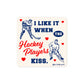 Hockey Players Kiss Sticker