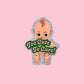 Too Cute Glitter Kewpie Sticker