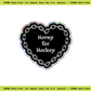 Horny for Hockey Glitter Sticker