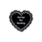 Horny for Hockey Glitter Sticker