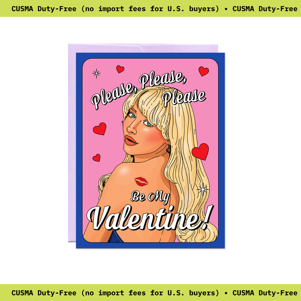 Sabrina Please Valentine Card