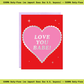 Love You Babe Foil Heart Card