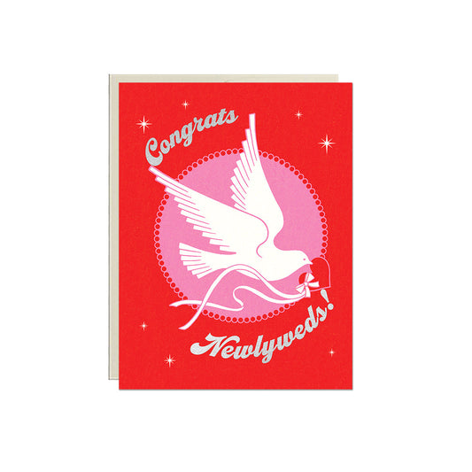 Congrats Newlyweds Dove Card